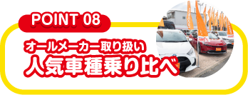 国産全メーカー取り扱い 人気車種乗り比べ